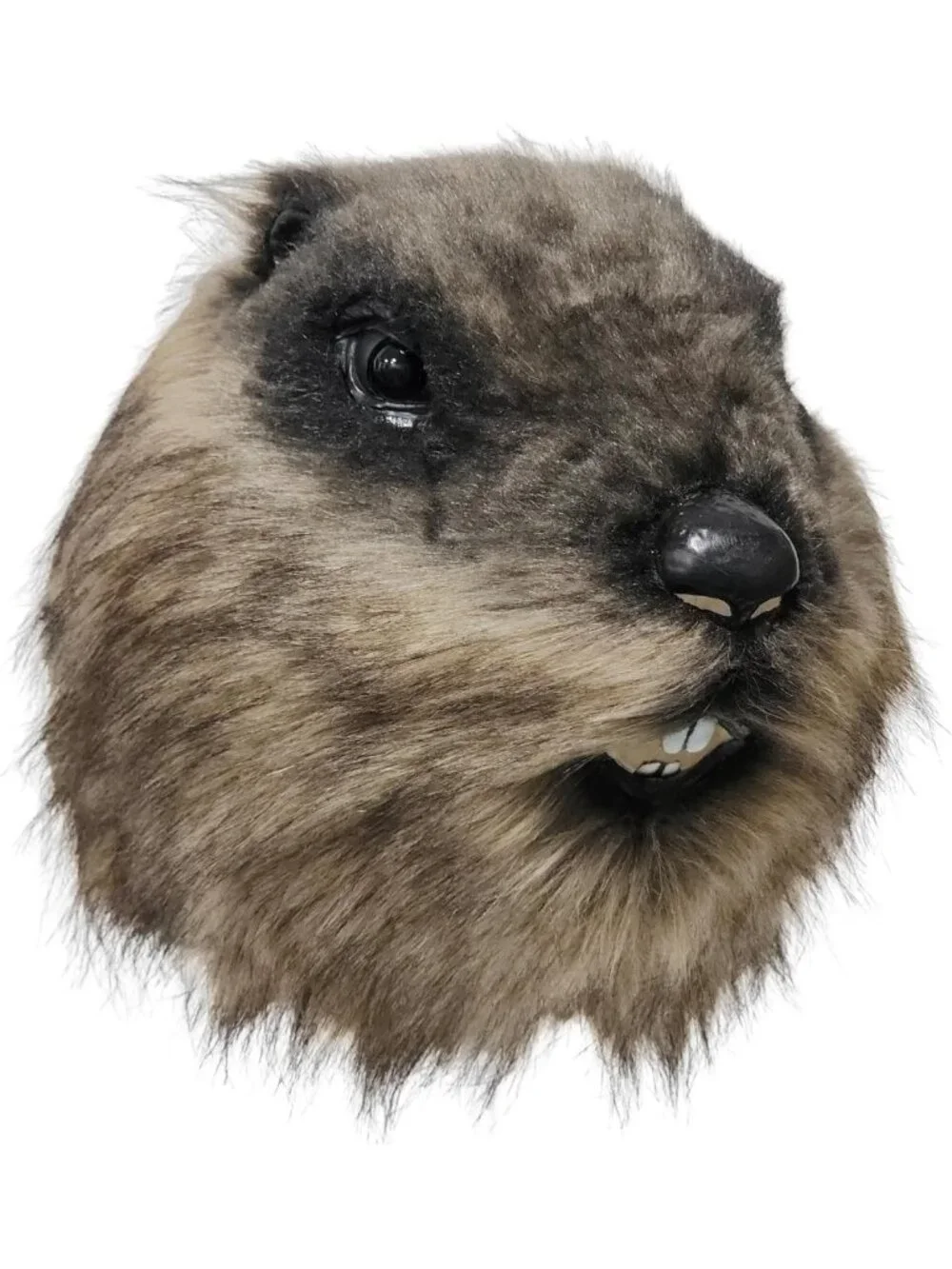 Plush Groundhog Latex Mask - Full Head Costume for Halloween, Cosplay & Parties